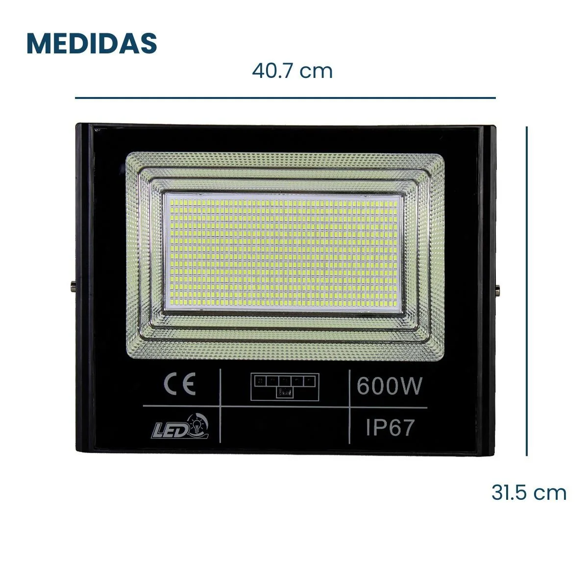 Imagen informativa de reflector LED