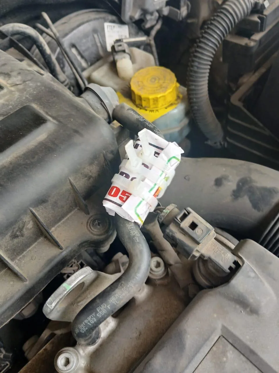 Fotografía de colocación en motor